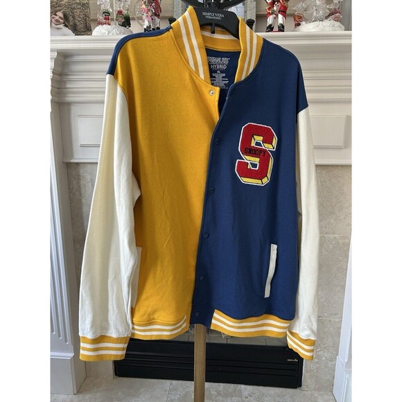 PEANUTS Snoopy Varsity University Bomber Jacket, ADULT Size XL New - Picture 2 of 11